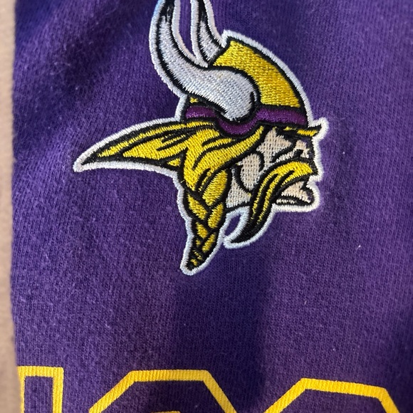 Fanatics Large Purple Minnesota Vikings Hoodie Jacket - Picture 6 of 7